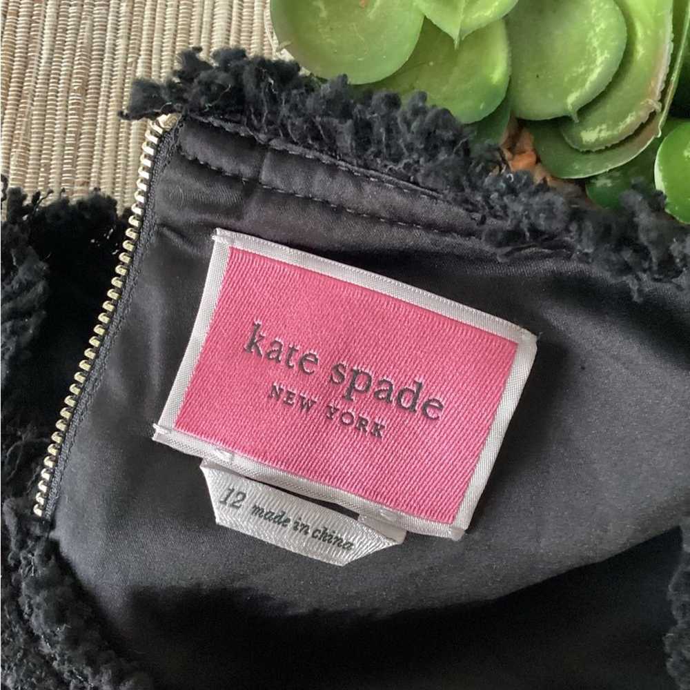 Kate Spade Black Tweed Sleeveless Knee Length Cla… - image 6
