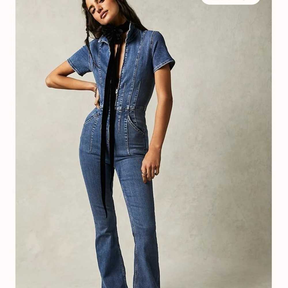 We the free Jayde flare jumpsuit - image 8