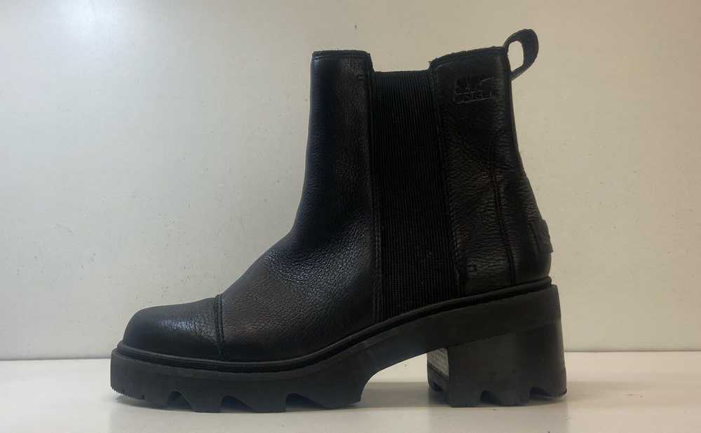 Sorel Leather Platform Joan Chelsea Boots Black 9… - image 2