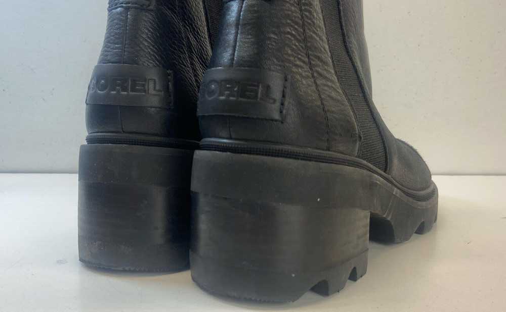 Sorel Leather Platform Joan Chelsea Boots Black 9… - image 5