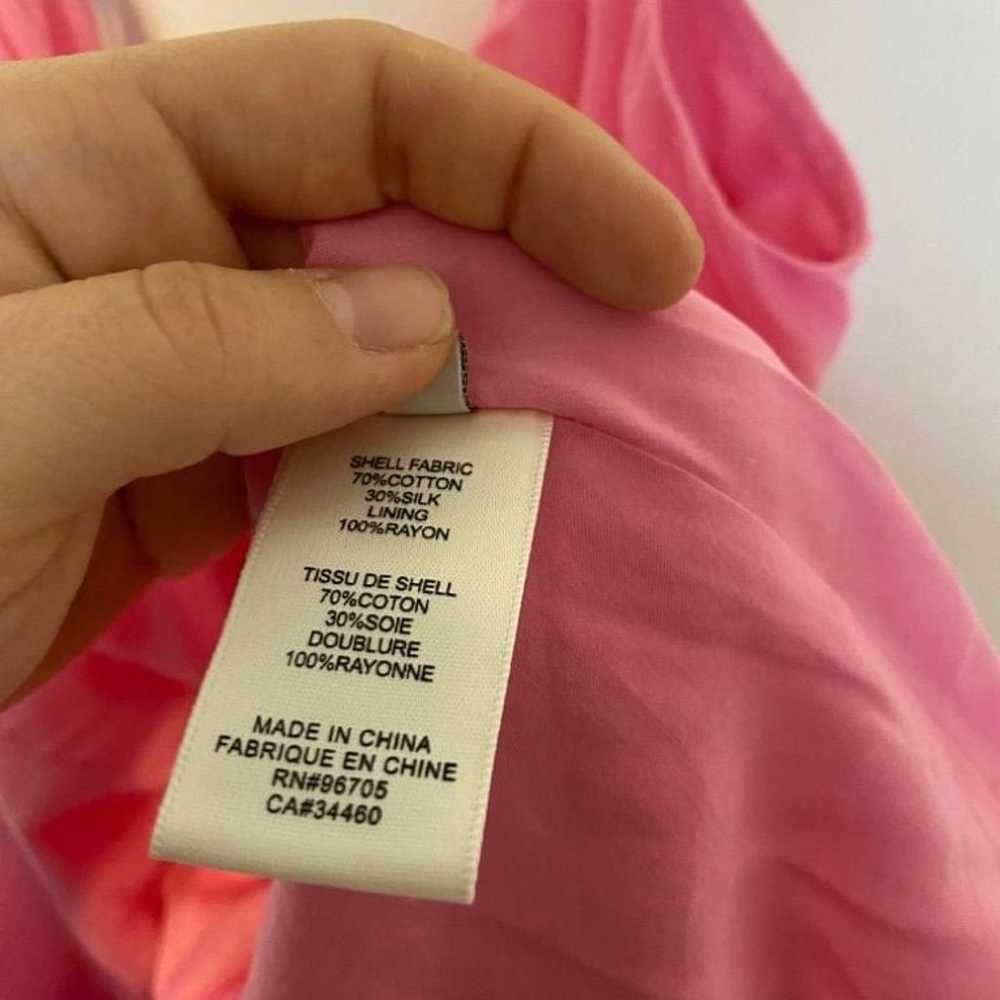 Rebecca Taylor Handkerchief Asymmetric￼ Pink Silk… - image 6