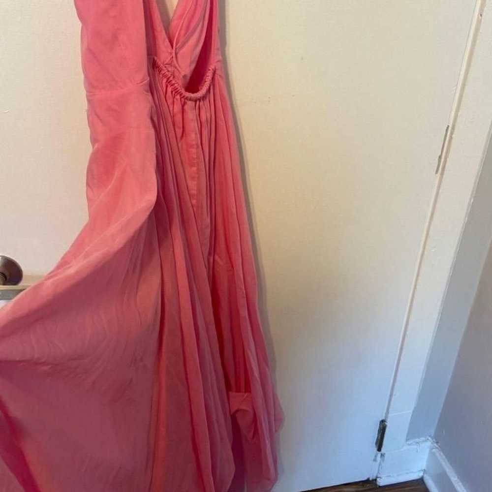 Rebecca Taylor Handkerchief Asymmetric￼ Pink Silk… - image 8