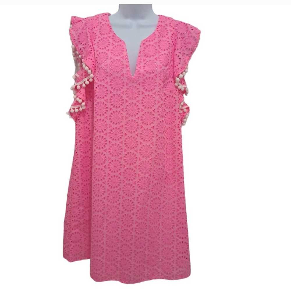 Lilly Pulitzer Astara Pink lace eyelet dress size… - image 2