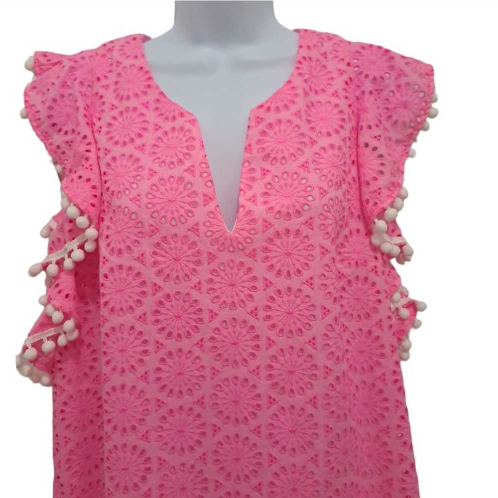 Lilly Pulitzer Astara Pink lace eyelet dress size… - image 3