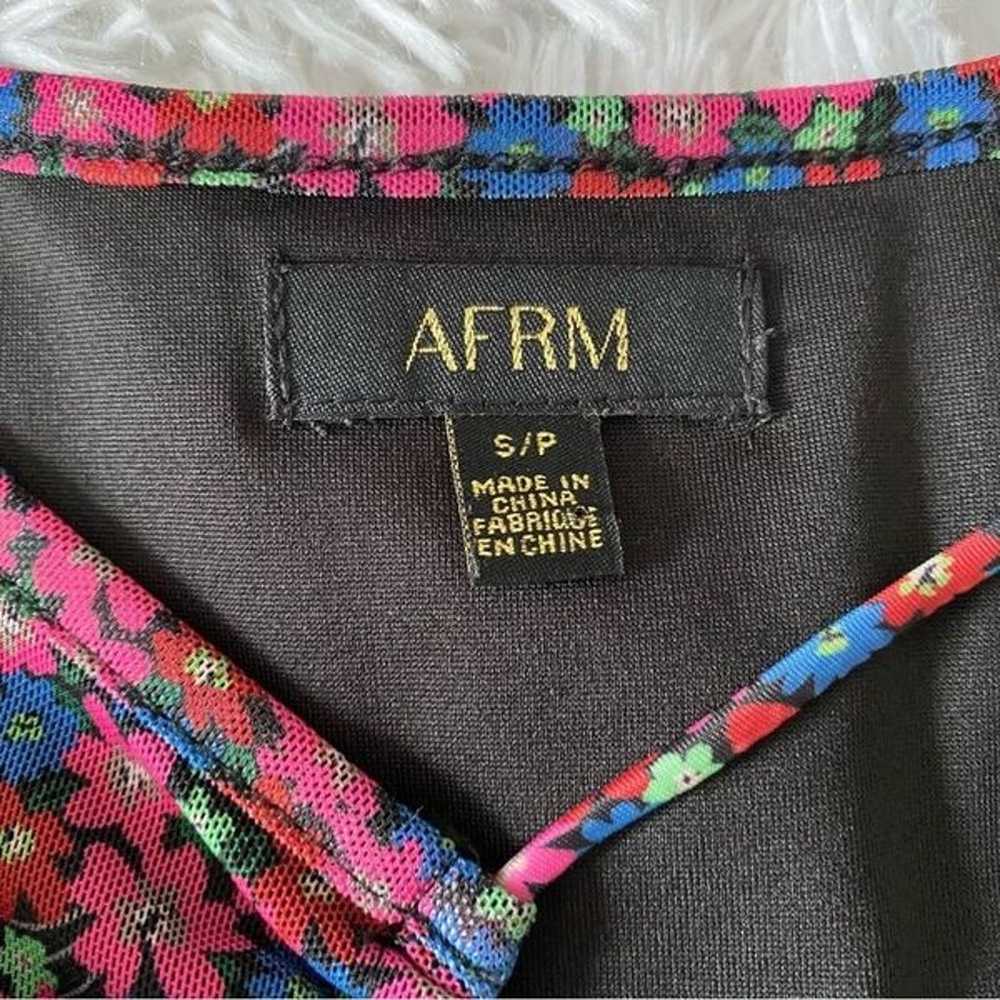 AFRM Ronda Multicolored Floral Cut Out Midi Dress… - image 10
