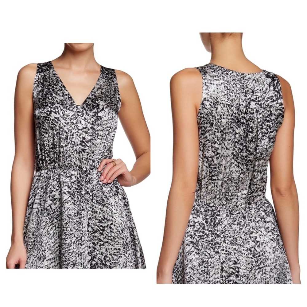 Rebecca Taylor Dress 100% Silk Mini Sleeveless V … - image 1