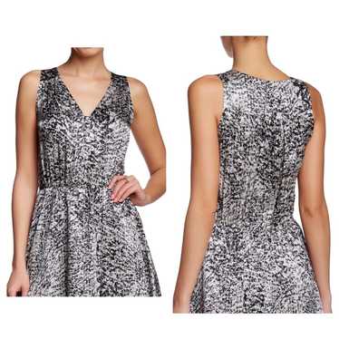 Rebecca Taylor Dress 100% Silk Mini Sleeveless V … - image 1