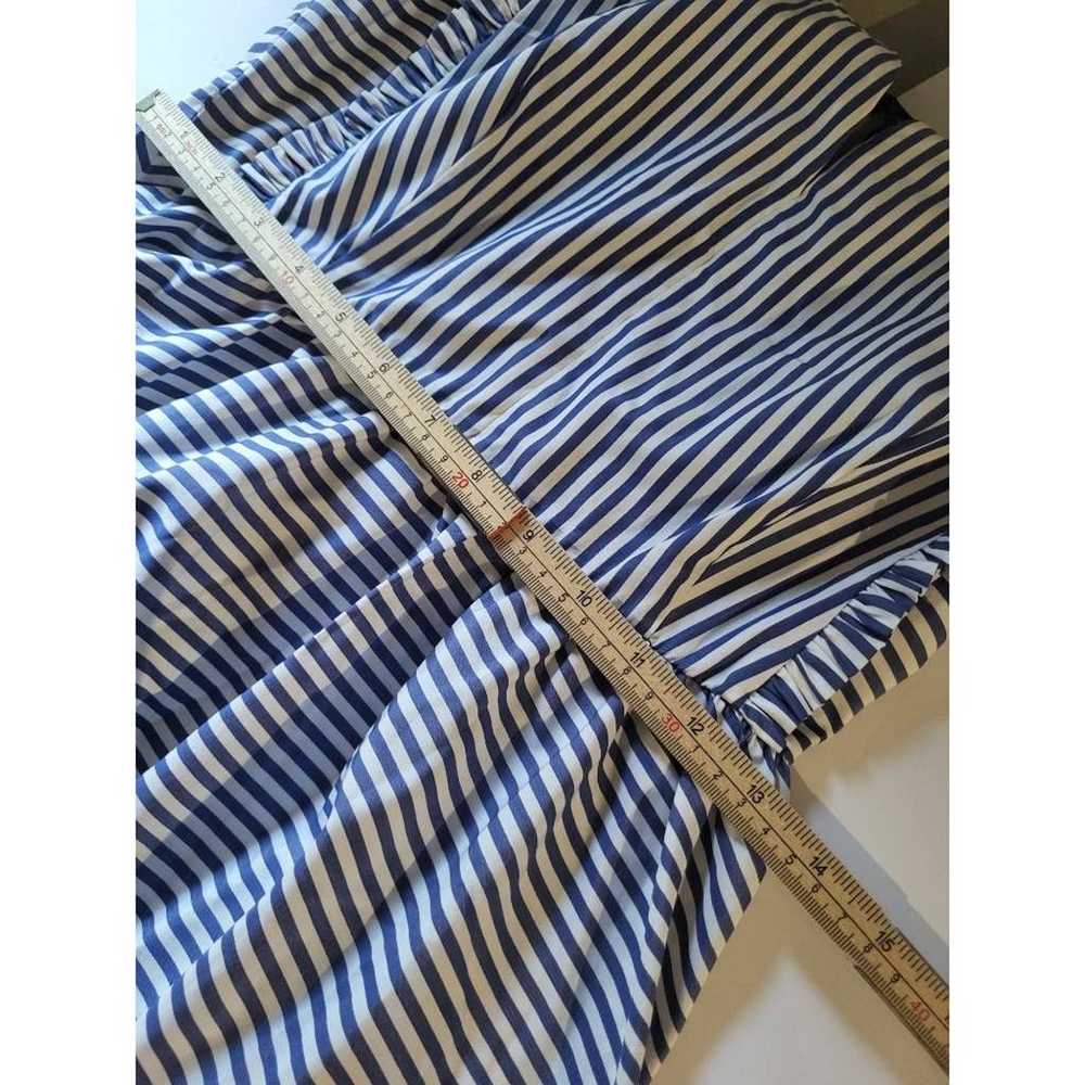 Sandro Womens Shift Dress Blue White Striped Ruff… - image 3