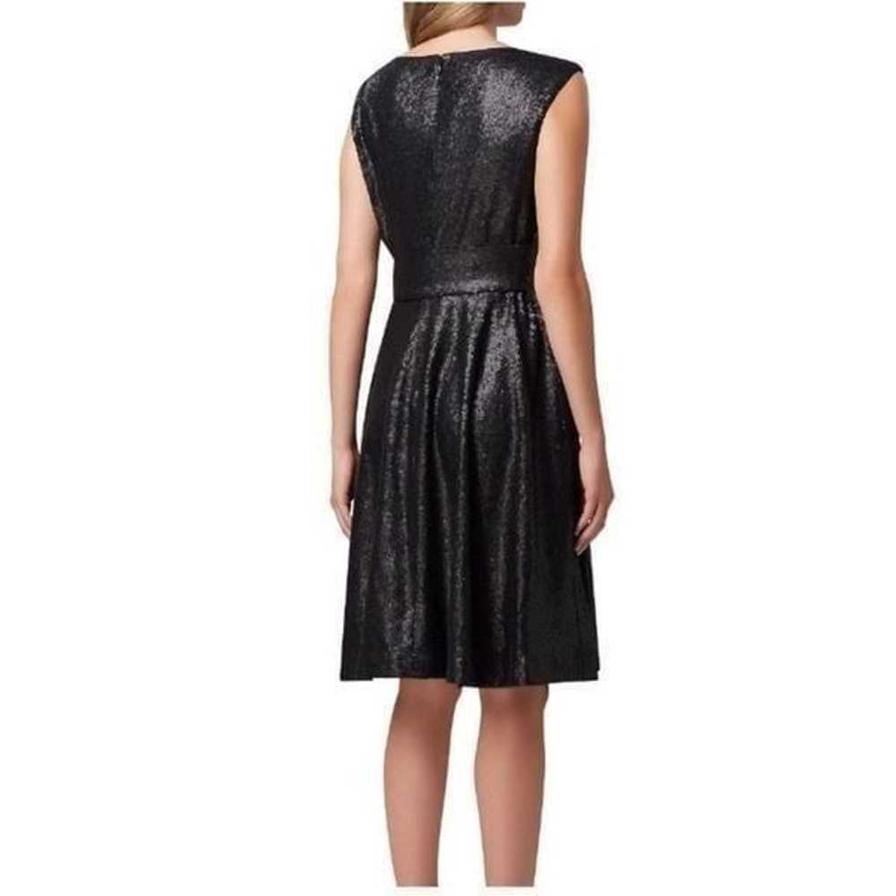 Black Tahari Sequins Dress Size 16 - image 2