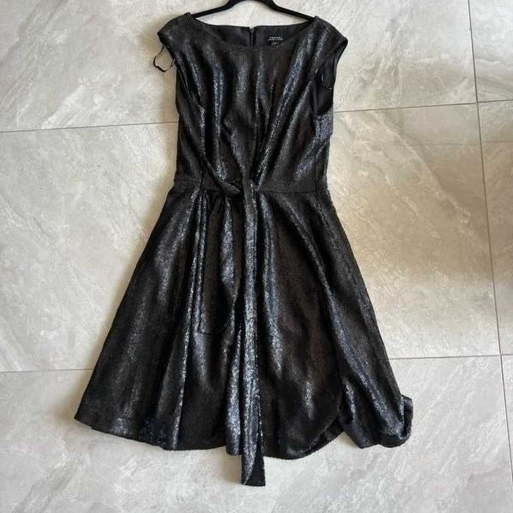 Black Tahari Sequins Dress Size 16 - image 3