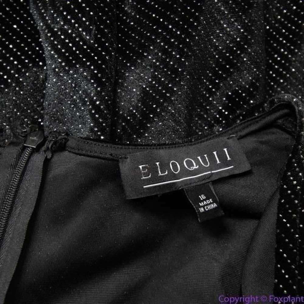 NEW Eloquii black Strong Shoulder Velvet Jumpsuit… - image 10
