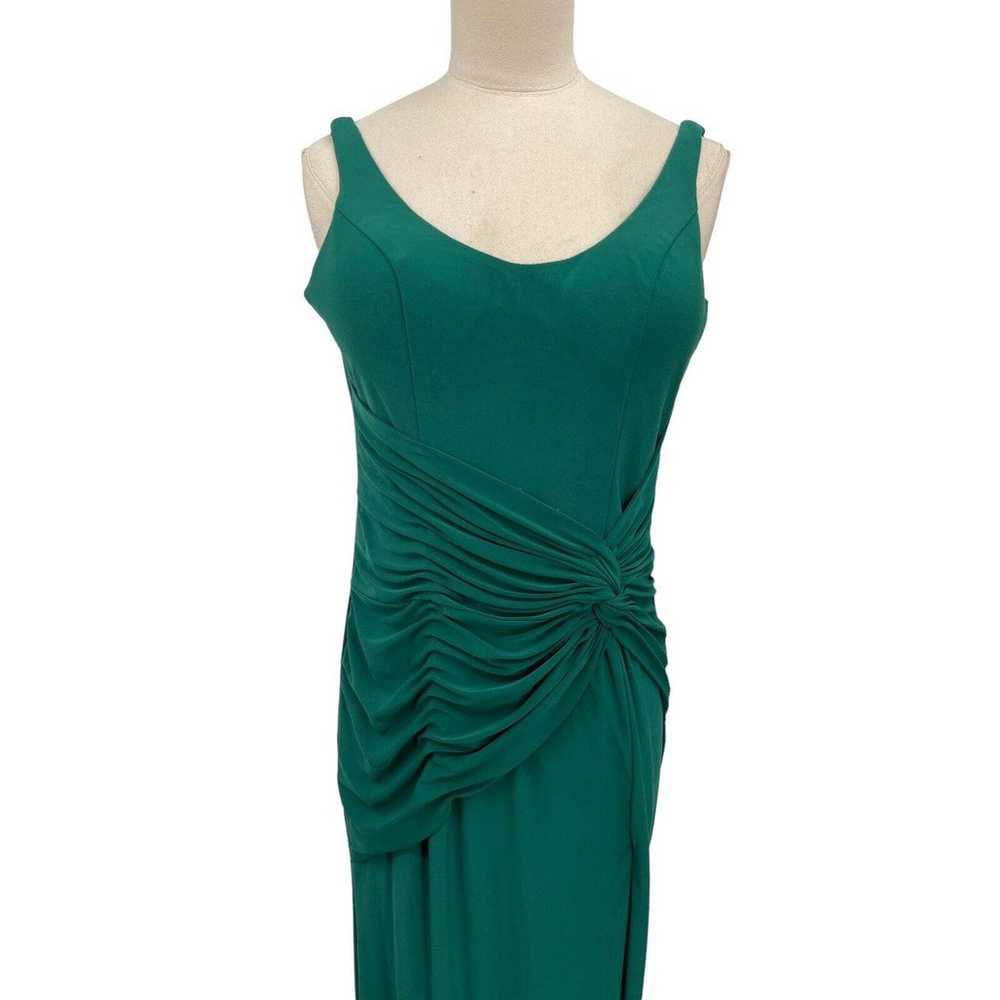 Ieena For Mac Duggal Dress Ruched Waist Column Go… - image 2