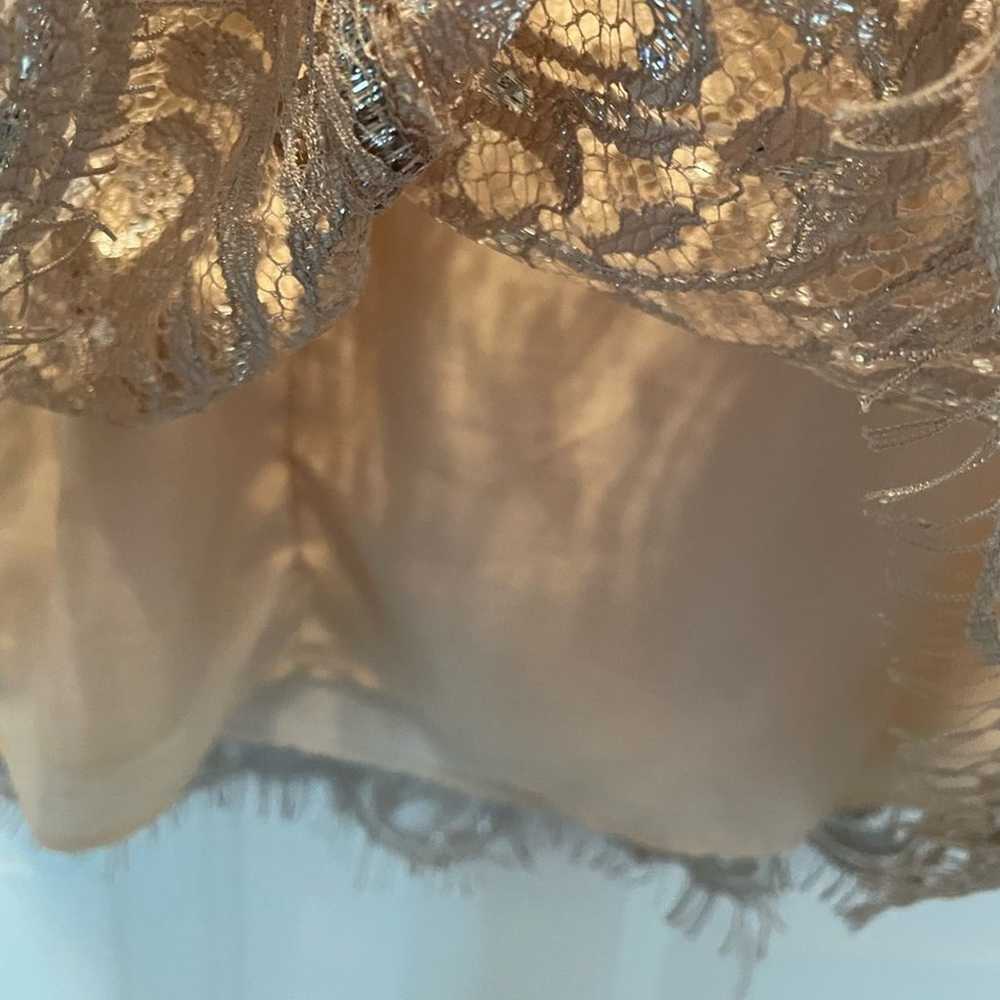 Jenny Yoo Harlow Sandstone Metallic Cocktail Dres… - image 9