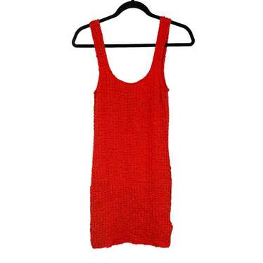 Rails Dress Julie textured popcorn knit tank oran… - image 1