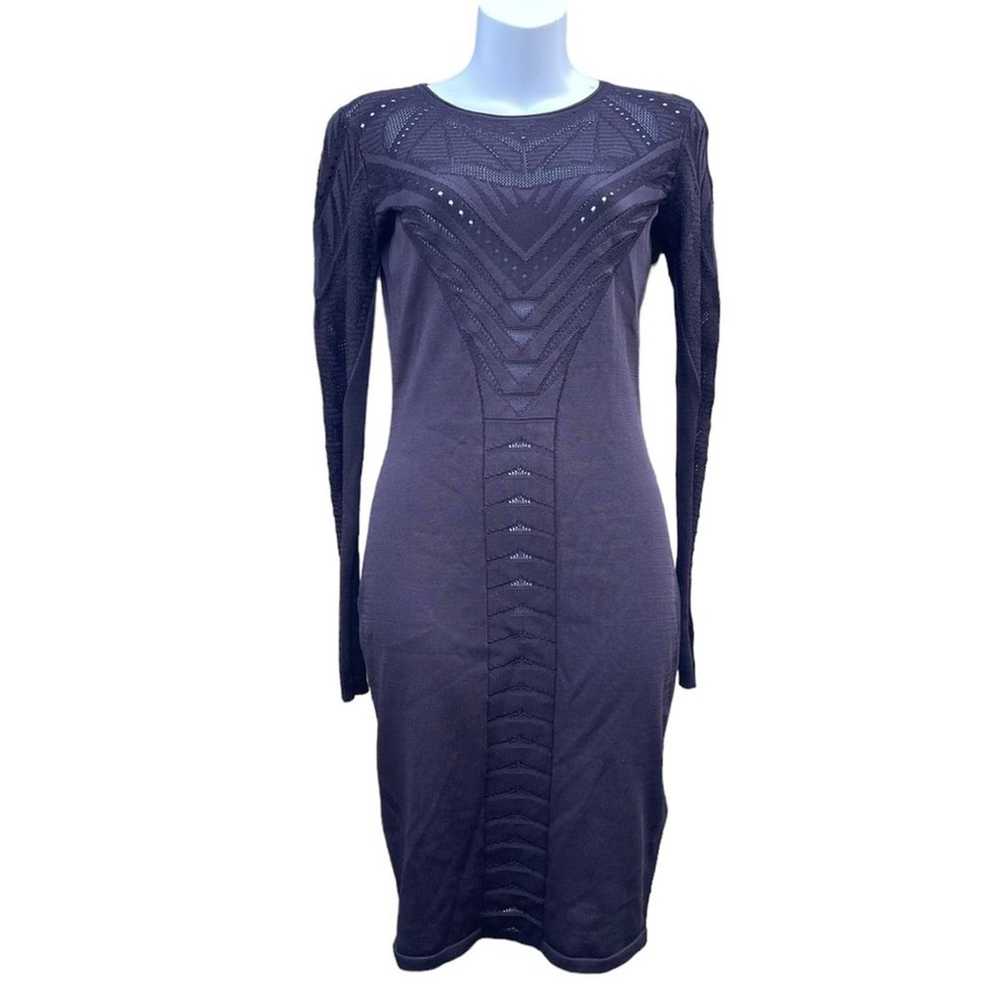 OLCAY GULSEN Dreevia Knit long sleeve Dress in Bl… - image 2
