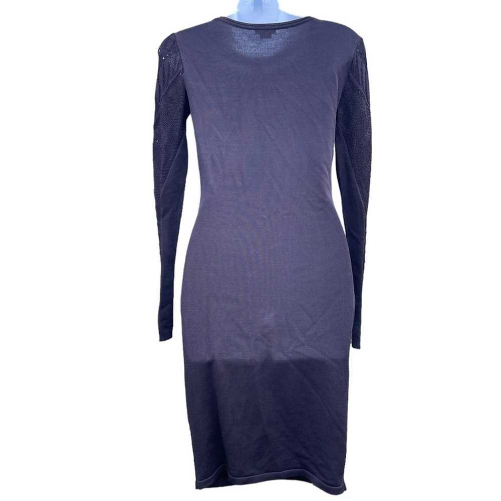 OLCAY GULSEN Dreevia Knit long sleeve Dress in Bl… - image 3