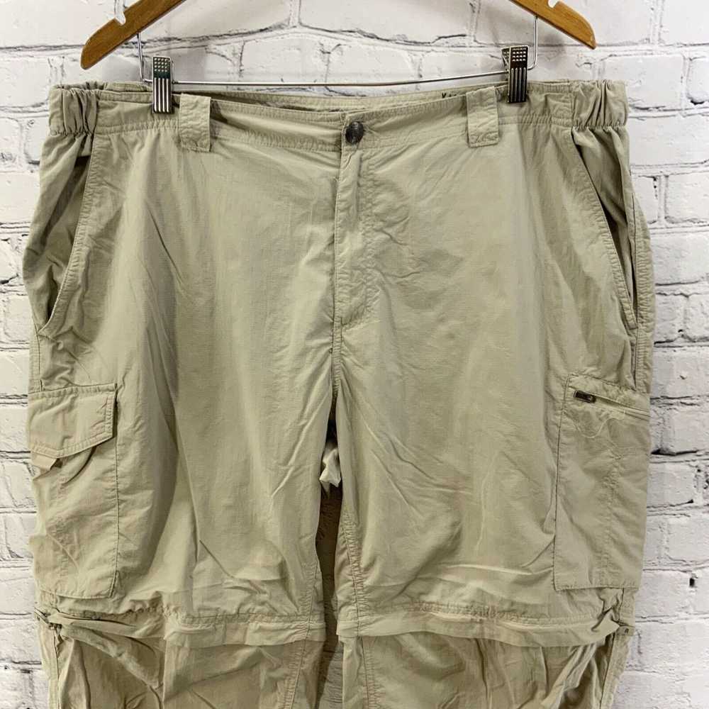 Vintage Columbia Nylon Pants Mens Sz 42 x 30 Khak… - image 2