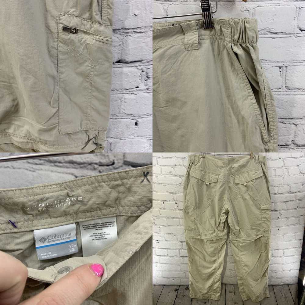 Vintage Columbia Nylon Pants Mens Sz 42 x 30 Khak… - image 4
