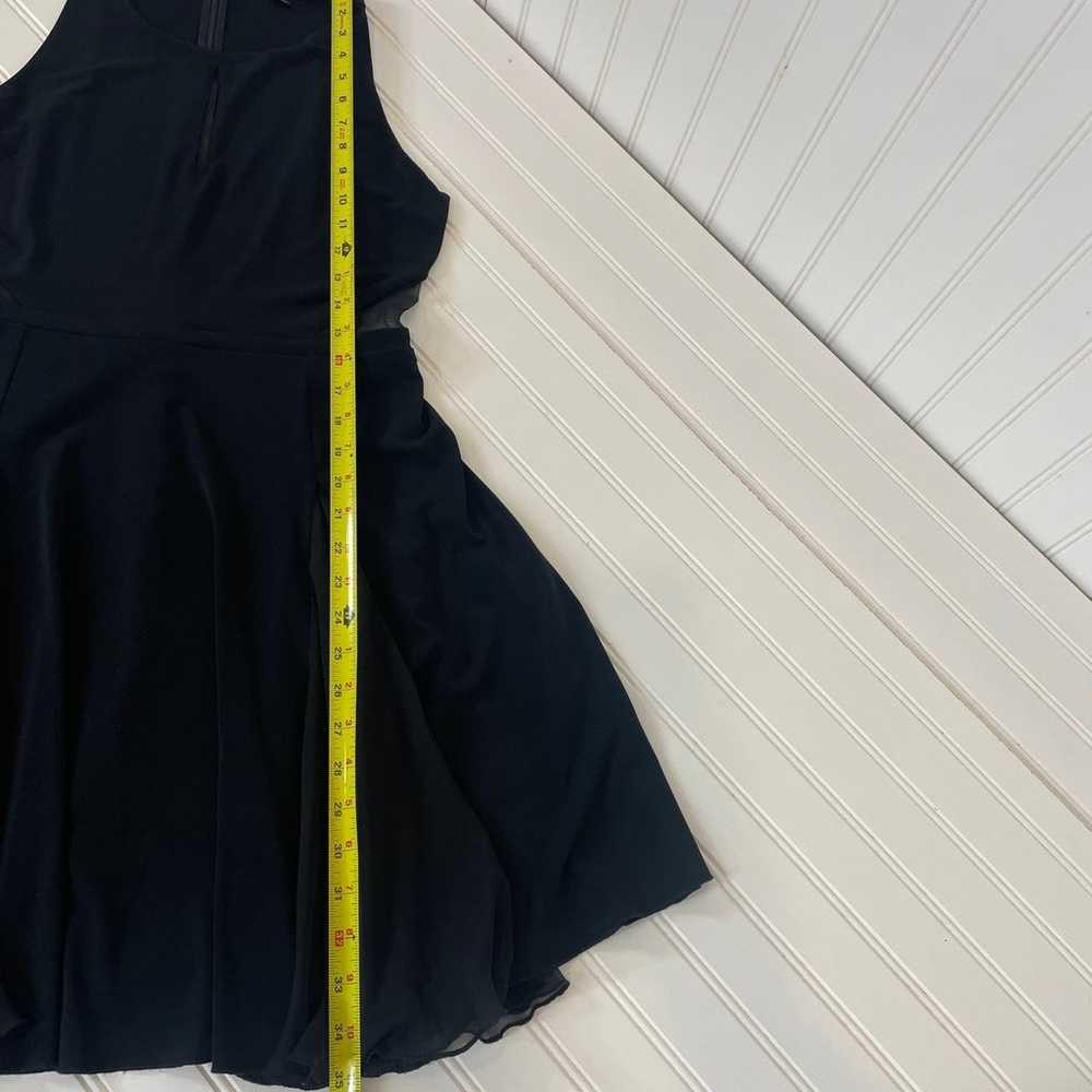 Elizabeth & James Carlan Mesh Panel Mini Dress Bl… - image 9