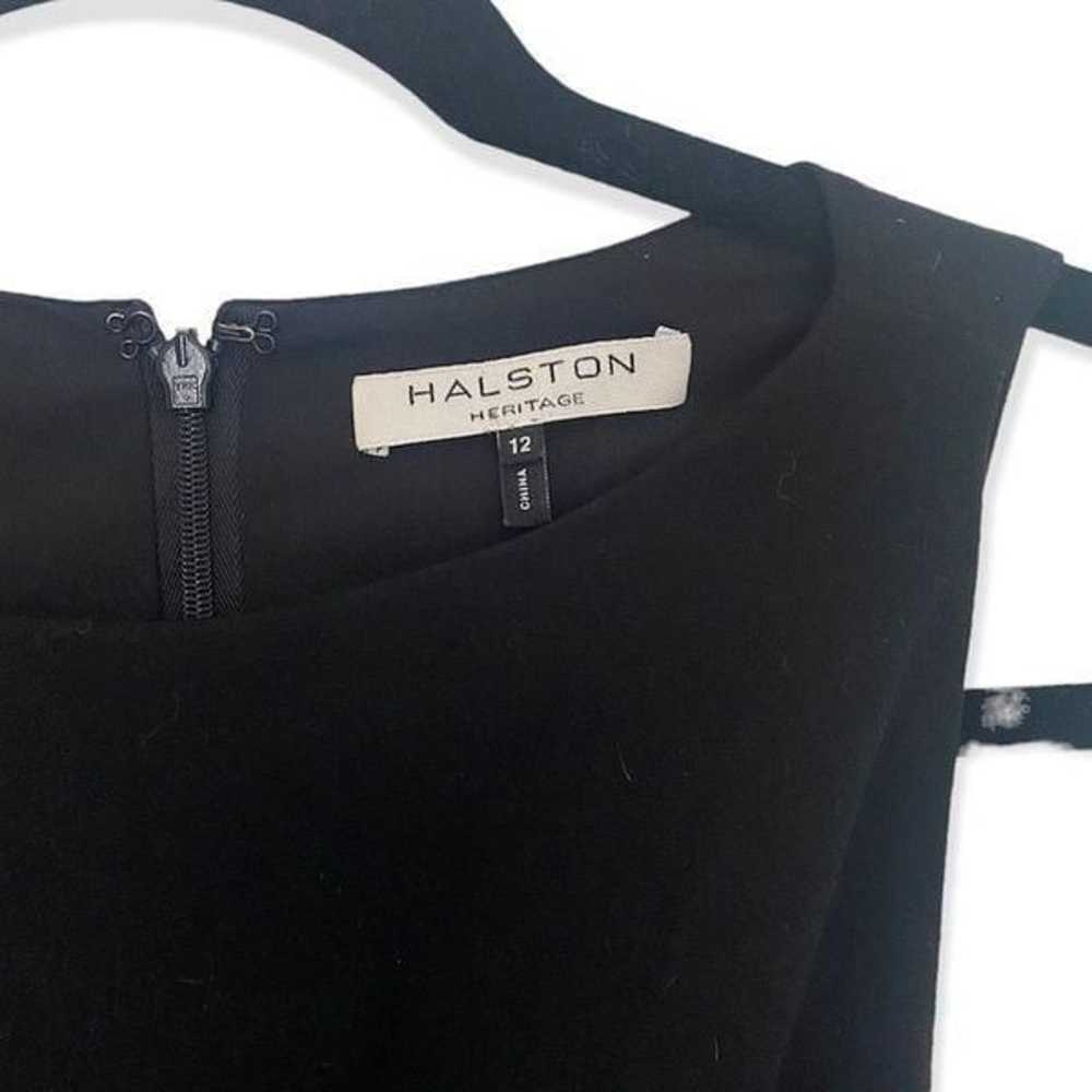 Halston Heritage SZ 12 black sleeveless dress - image 7