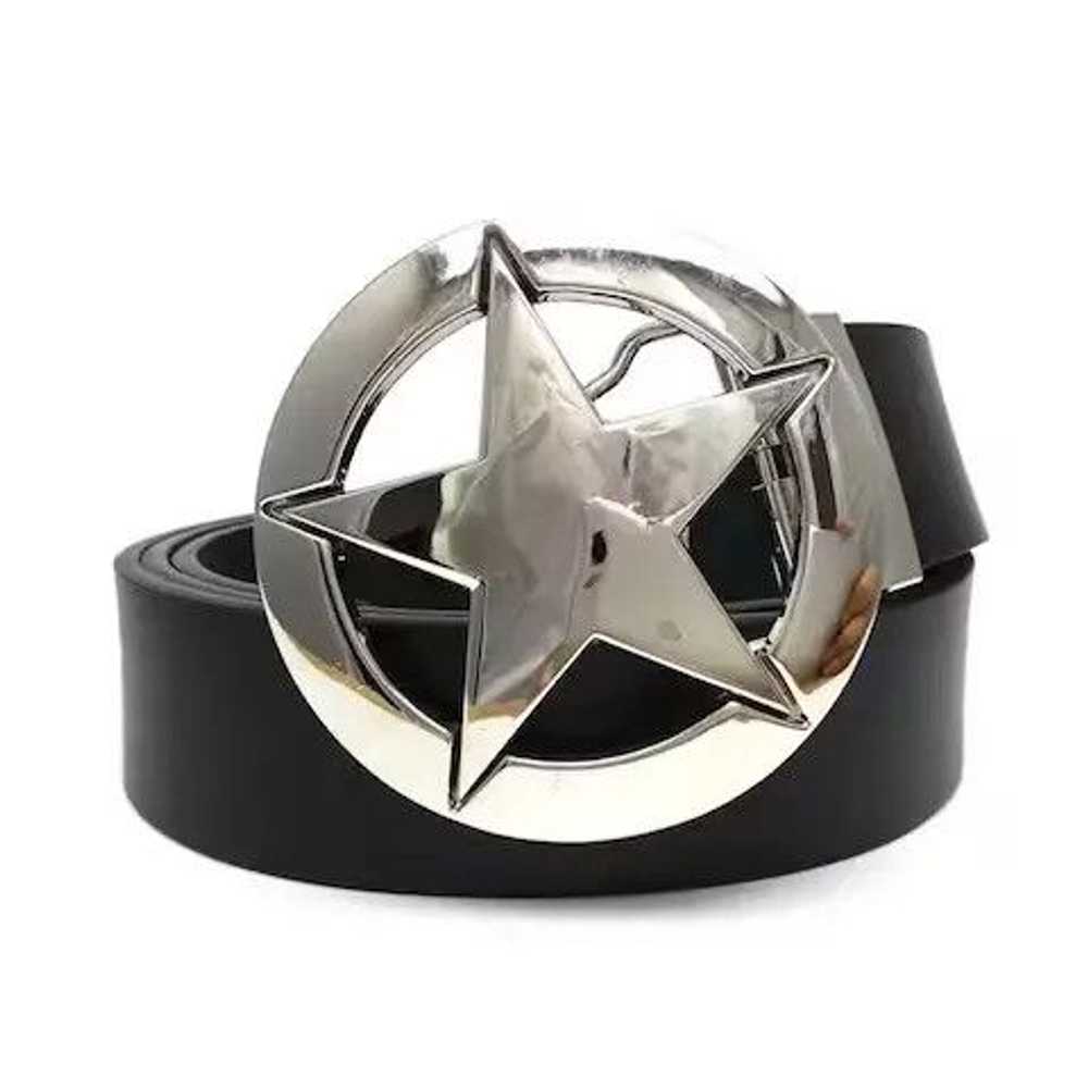 Leather × Streetwear × Unbrnd Silver Star Round M… - image 1