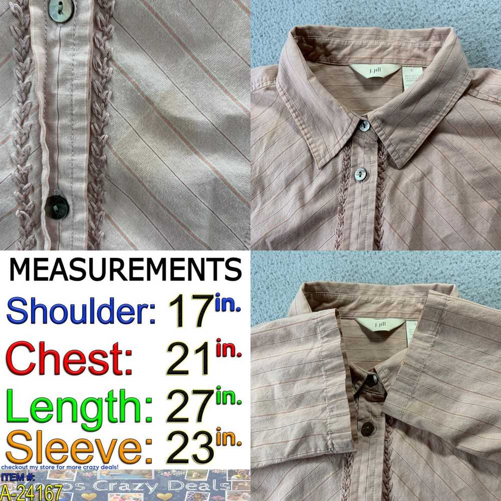 Vintage J Jill Shirt Womens Large Button Up Blous… - image 4