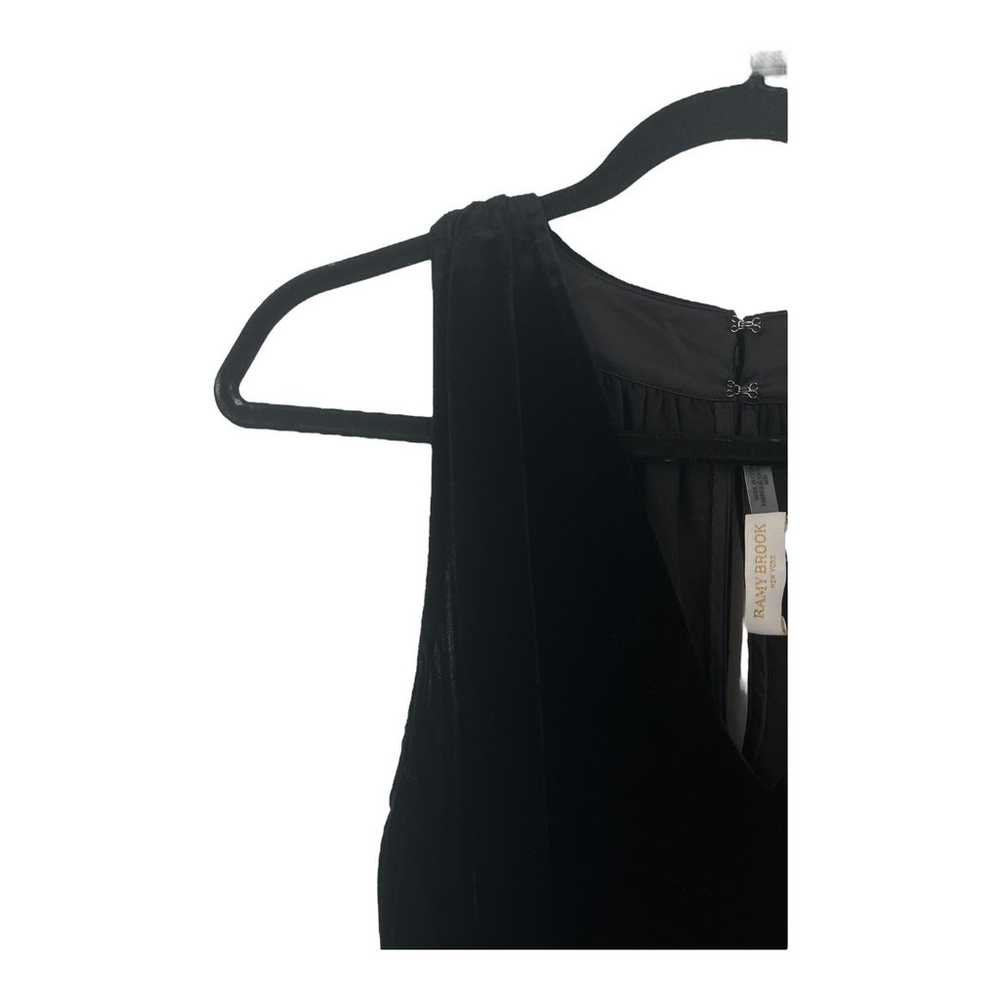 Ramy Brook Dress Jerry Velvet Minidress black Med… - image 3