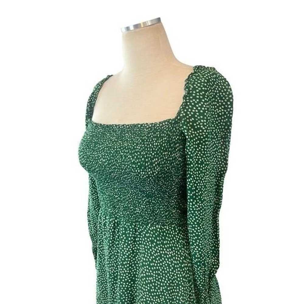 Reformation Wyoming Kelli Dress in Green Large Wo… - image 6