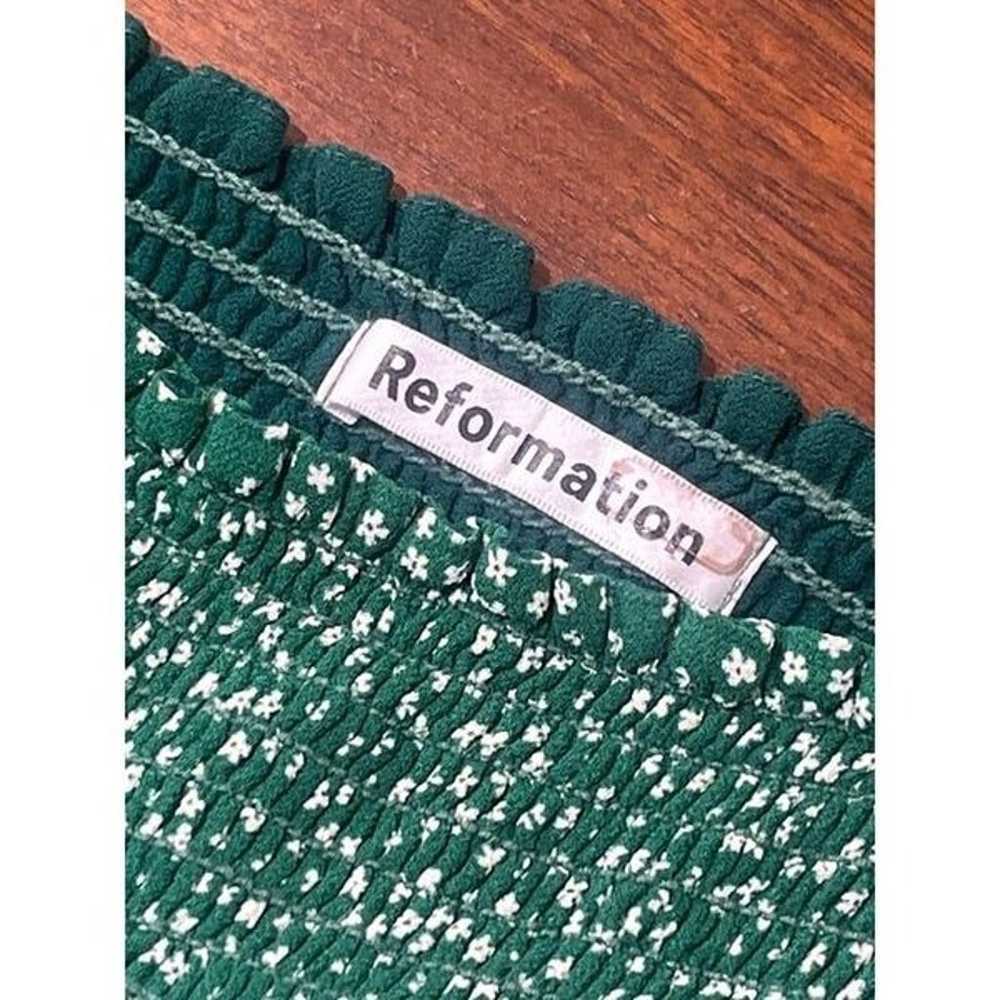 Reformation Wyoming Kelli Dress in Green Large Wo… - image 8