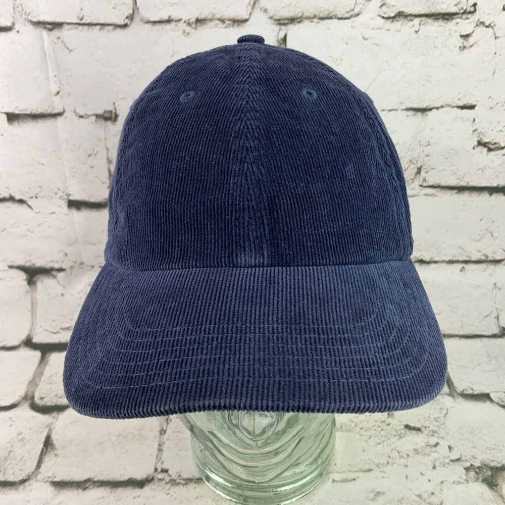 Vintage Richardson Corduroy Ball Cap Hat Dark Blu… - image 1