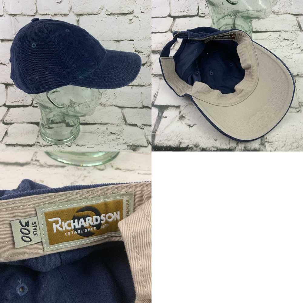 Vintage Richardson Corduroy Ball Cap Hat Dark Blu… - image 4