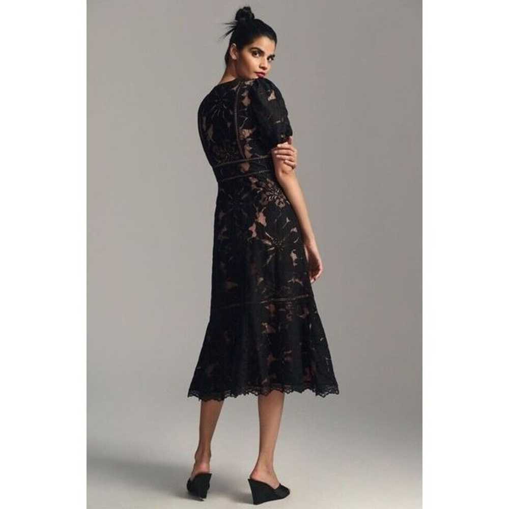 New Anthropologie The Ophelia Puff-Sleeve Black L… - image 3