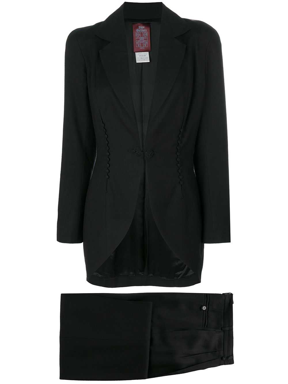 John Galliano Pre-Owned jacket and trouser suit -… - image 1