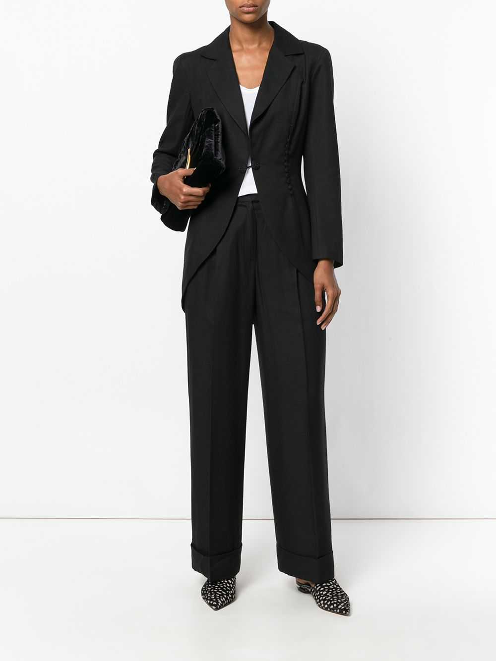 John Galliano Pre-Owned jacket and trouser suit -… - image 2