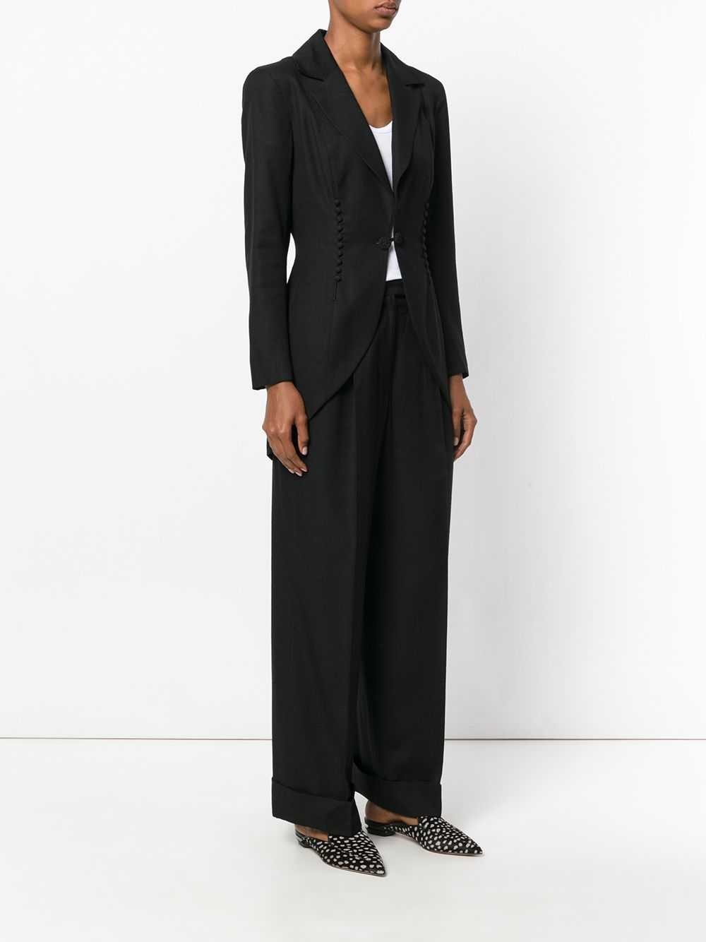 John Galliano Pre-Owned jacket and trouser suit -… - image 3