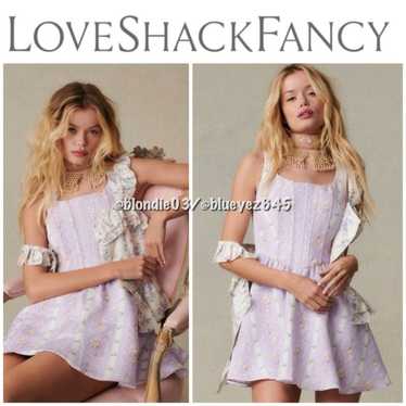 LoveShackFancy “Zane” dress in purple floral 4 - image 1