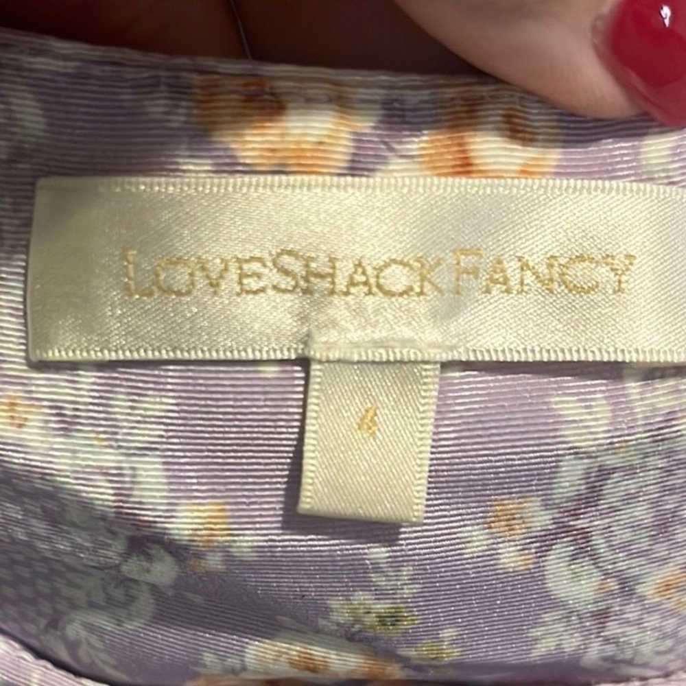 LoveShackFancy “Zane” dress in purple floral 4 - image 5
