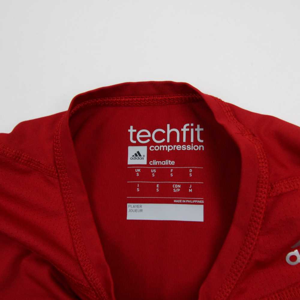 adidas Techfit Compression Top Men's Red Used - image 3