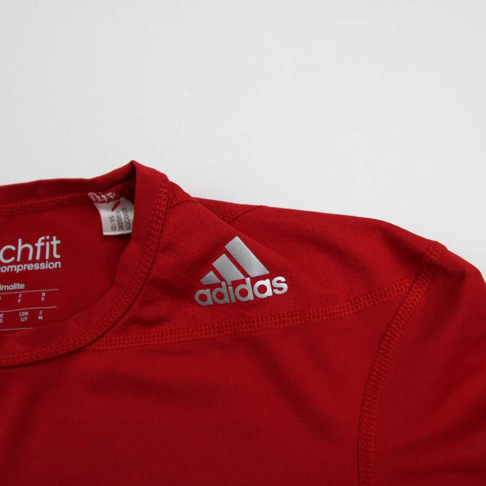 adidas Techfit Compression Top Men's Red Used - image 4
