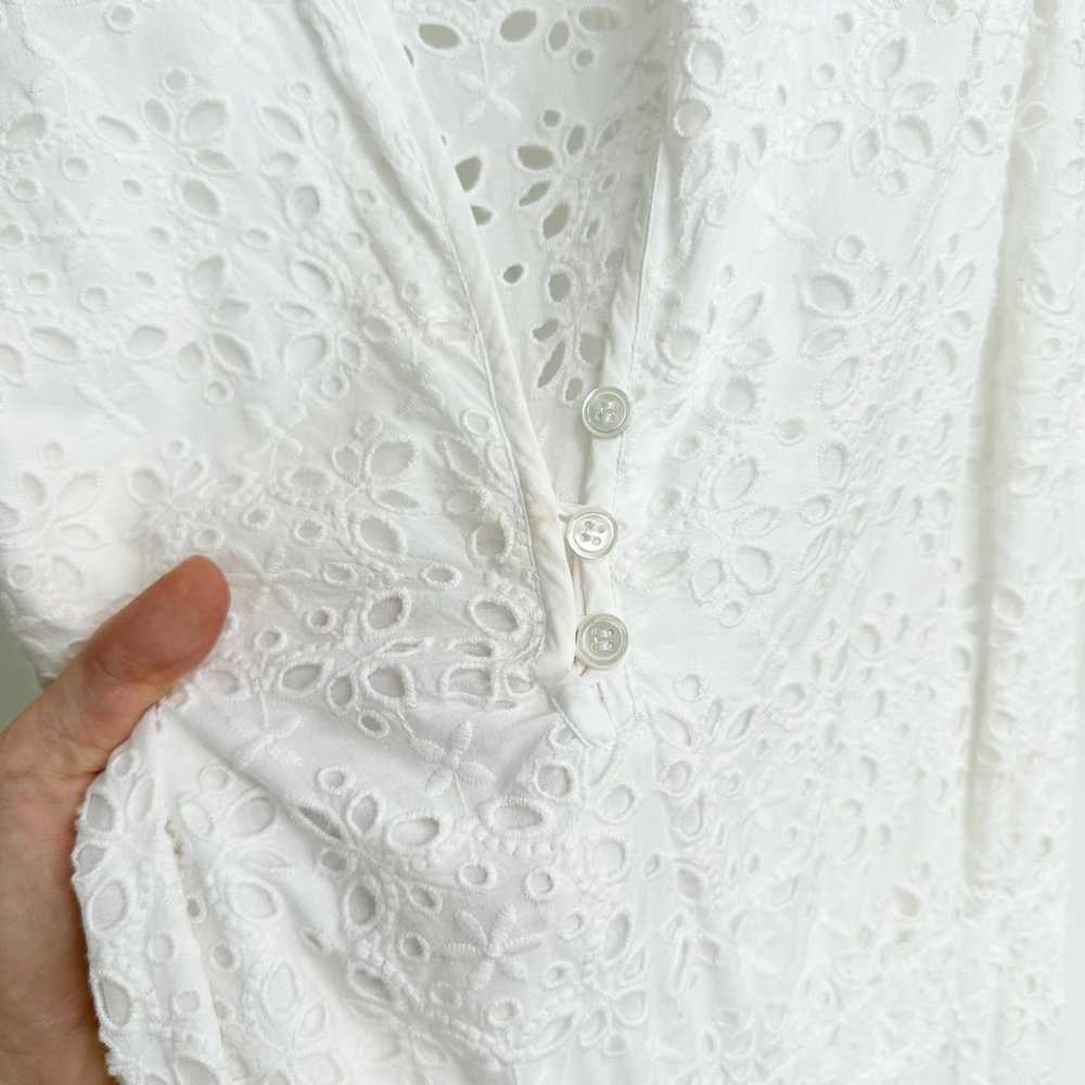 Veronica Beard Satori White Eyelet Maxi Dress Sum… - image 7
