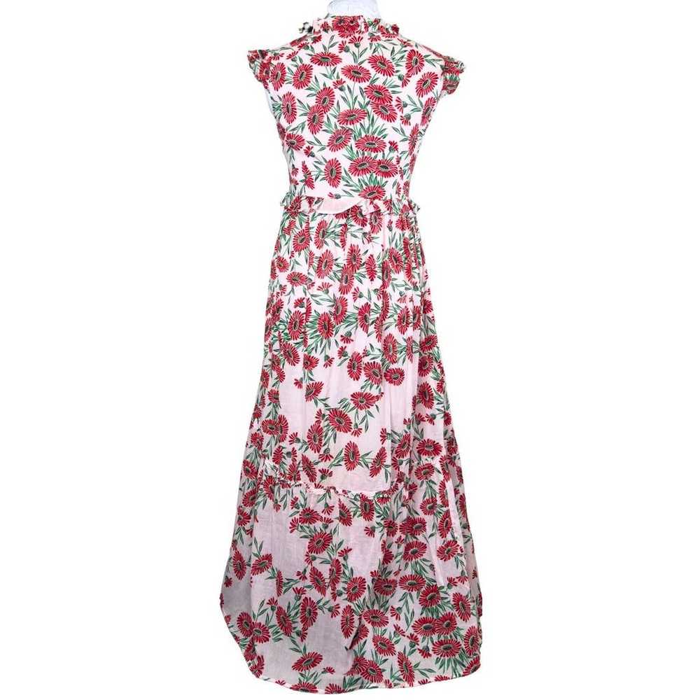 Banjanan Constance Red Pink Floral Maxi Dress VNe… - image 6