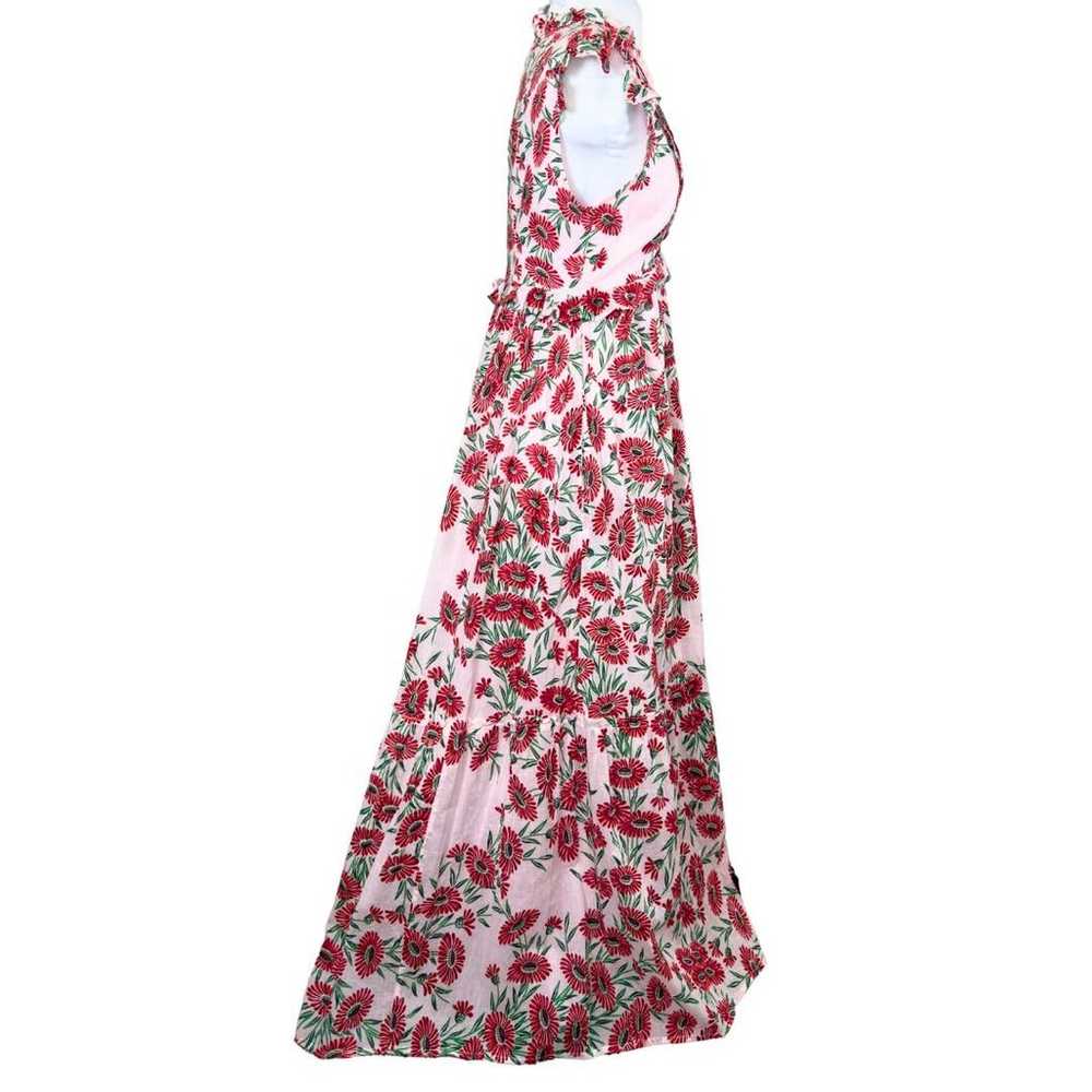 Banjanan Constance Red Pink Floral Maxi Dress VNe… - image 7