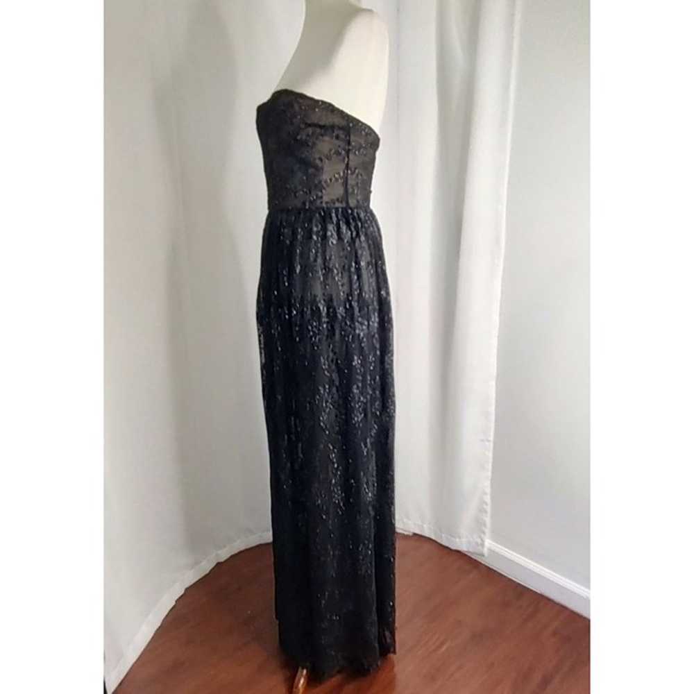 Reve Riche Maxi Dress Gown Black Strapless Sheer … - image 10