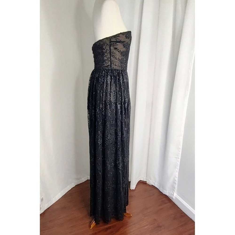 Reve Riche Maxi Dress Gown Black Strapless Sheer … - image 9