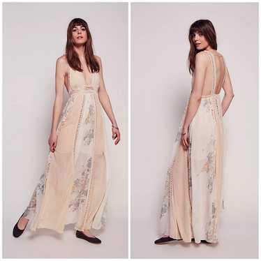 Free People RARE HTF Queen of the Sun Maxi Dress