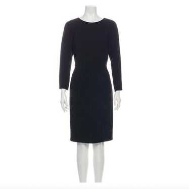 Oscar de La Renta SZ 10 black wool Dress