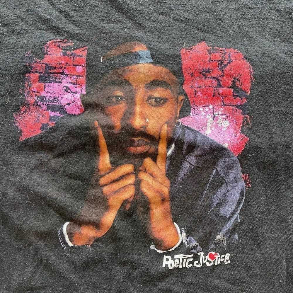 Vintage Original 2Pac Poetic Justice T Shirt - image 3