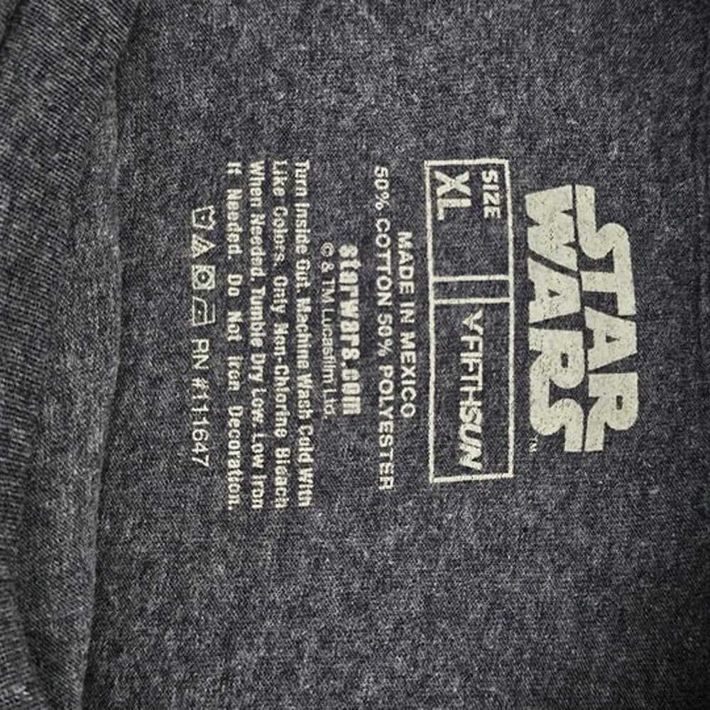 Star Wars T-shirt Yoda XL Gray "Free Words of Wis… - image 4