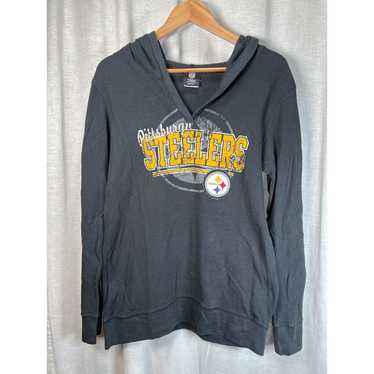 Pittsburgh Steelers Womens Hooded Waffle Knit Lon… - image 1
