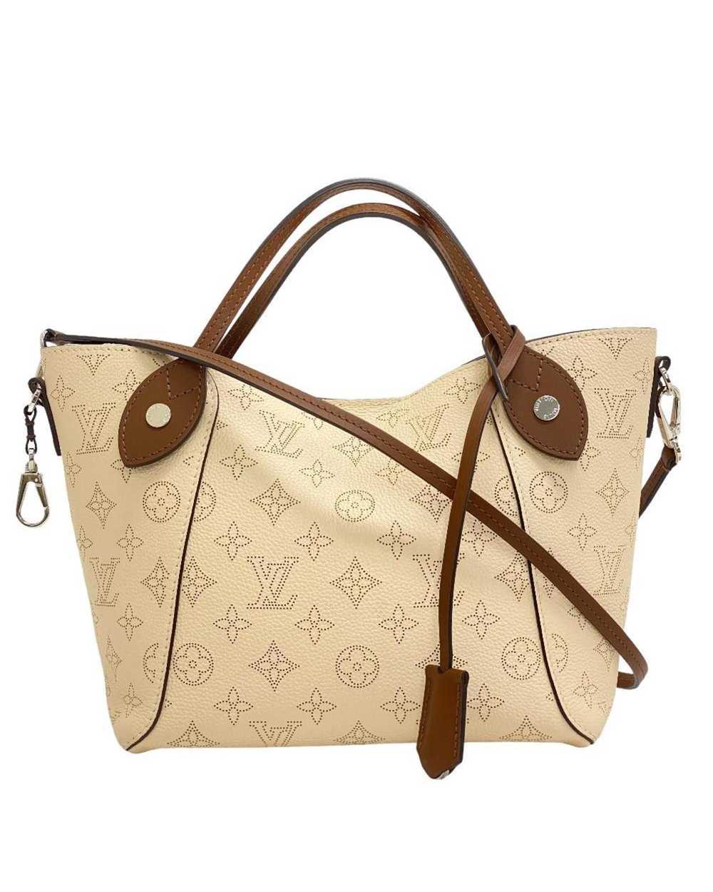 Louis Vuitton Elegant Beige Leather 2-Way Bag wit… - image 1